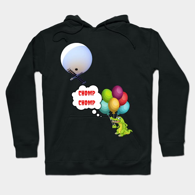 Chomp Chomp Spy Balloon Hoodie by The Treasure Hut